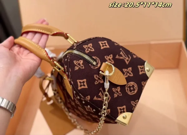 Louis Vuitton Speedy Trunk 20-Pack Box Bag Monogram Origine 16 cm M28102