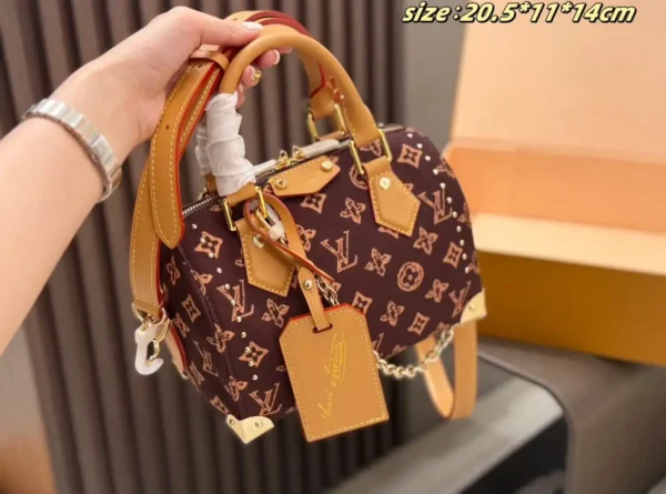 Louis Vuitton Speedy Trunk 20-Pack Box Bag Monogram Origine 16 cm M28102