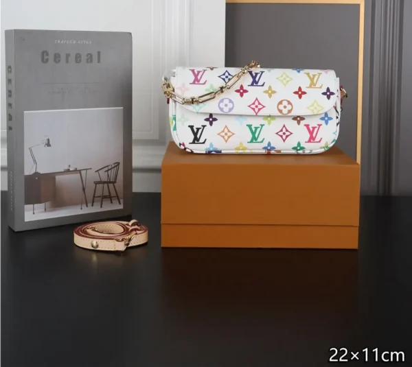 Louis Vuitton LV x TM Ivy On Chain Bag Multicolor White 23.5cm M27492