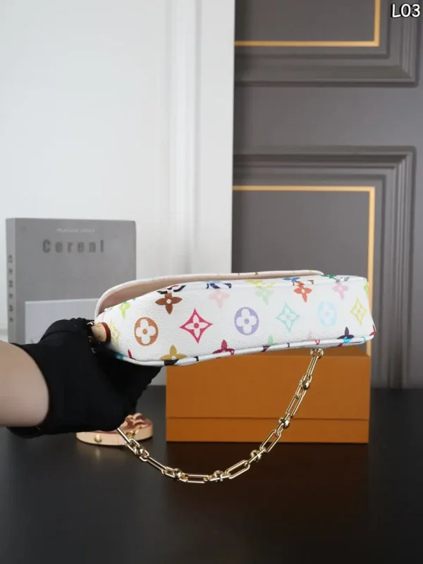 Louis Vuitton LV x TM Ivy On Chain Bag Multicolor White 23.5cm M27492