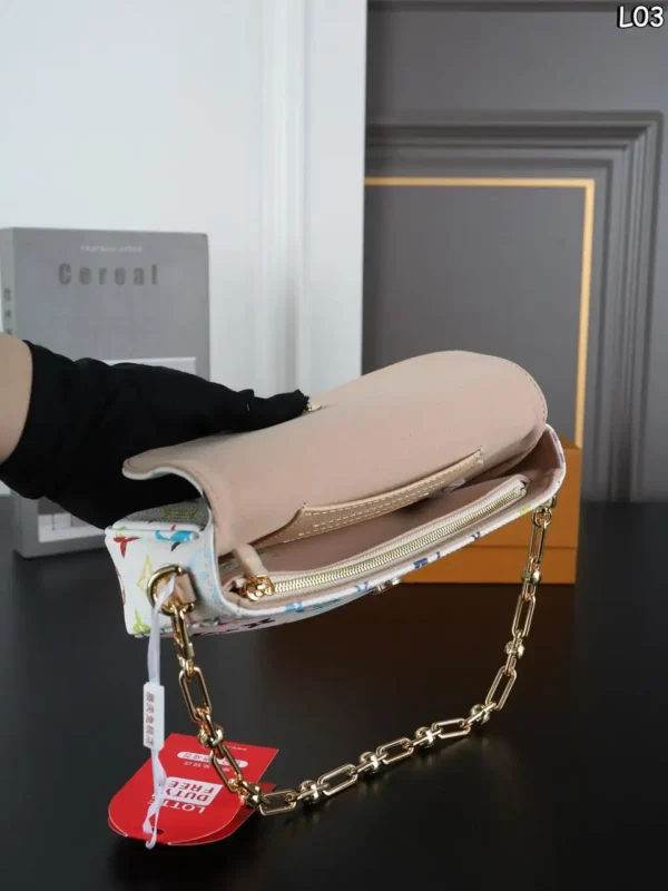 Louis Vuitton LV x TM Ivy On Chain Bag Multicolor White 23.5cm M27492