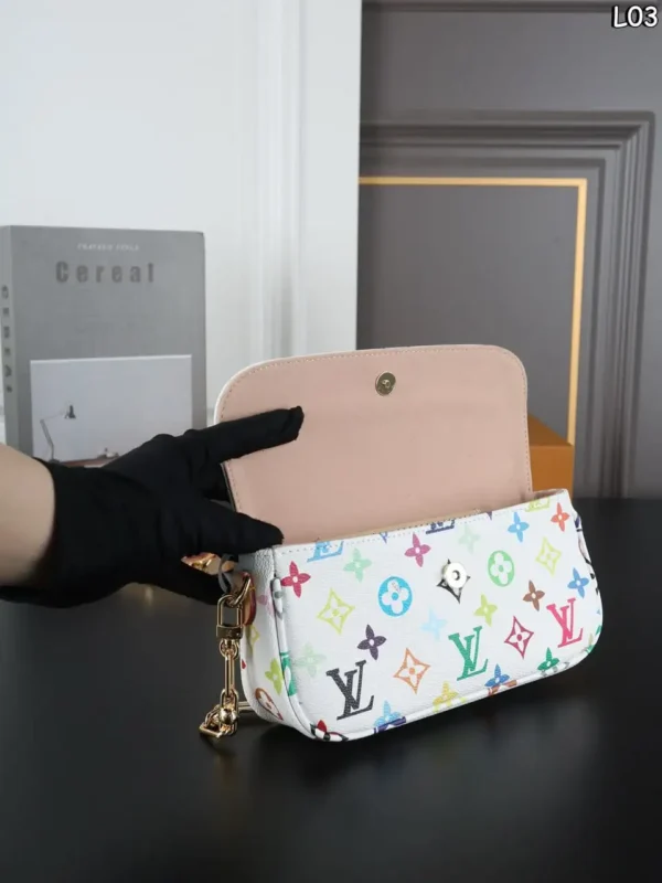 Louis Vuitton LV x TM Ivy On Chain Bag Multicolor White 23.5cm M27492