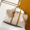 Louis Vuitton Keepall Bandoulière Bag 45cm/17.7in Monogram Dune / Beige M28238