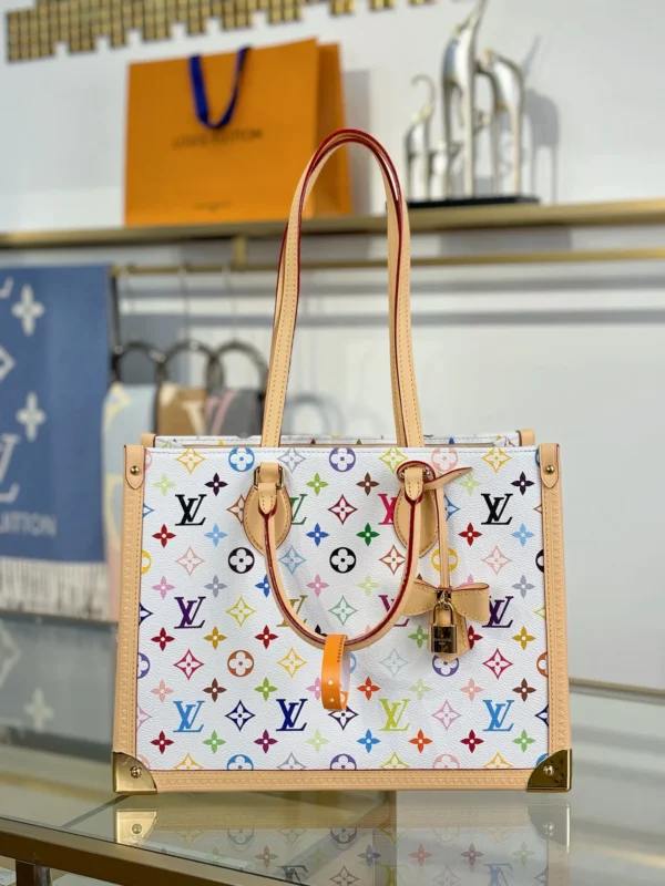 a9de8ef5-38a1b8a34153.webp Louis Vuitton x Takashi Murakami LV x TM OnTheGo MM Multicolored Bag M13079 35cm/ 13.8in, Designer Handbags, Womens Purse, luxury bags