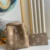 Louis Vuitton Nono Mm Bicolor Monogram Empreinte Leather Women Handbags Dove/Cream 26cm/ 10.2in, Designer Handbags, Womens Purse, luxury bags