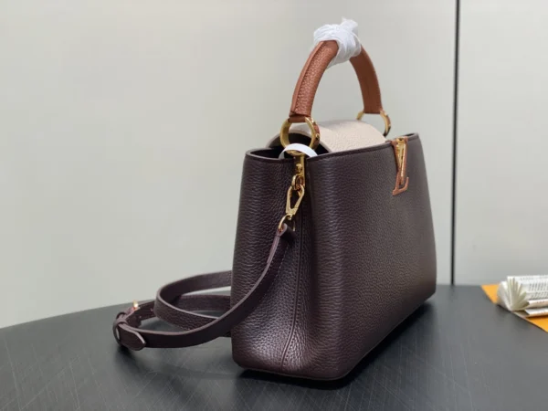 Louis Vuitton Capucines MM M12952 Chocolate 31.5cm/ 12.2in, Designer Handbags, Womens Purse, luxury bags