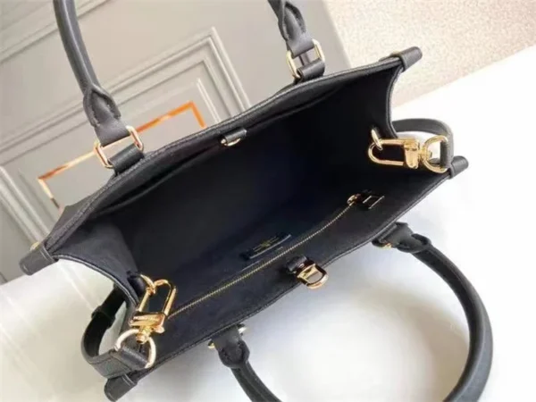Louis Vuitton Onthego PM Monogram Empreinte Handbag Black 25cm M45653, Designer Handbags, Womens Purse, luxury bags