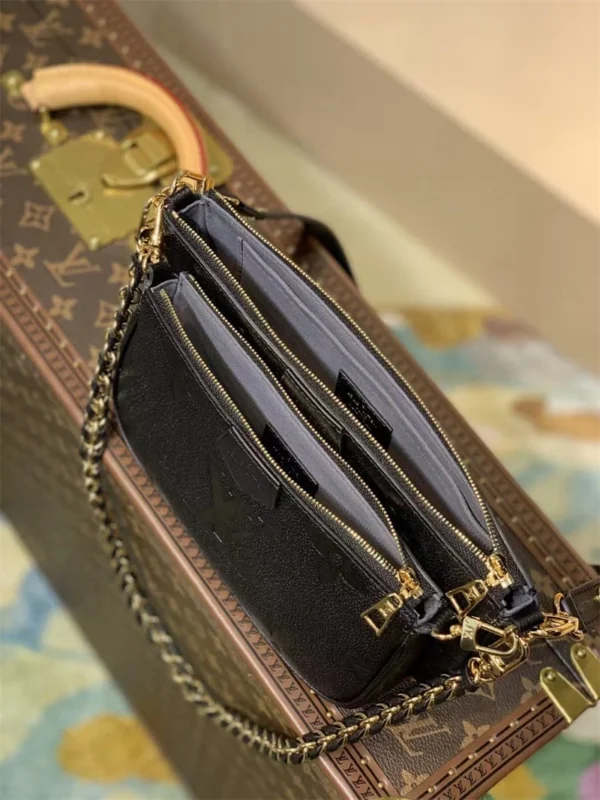 Louis Vuitton Multi Pochette Accessoires 25Cm Black Noir, Designer Handbags, Womens Purse, luxury bags