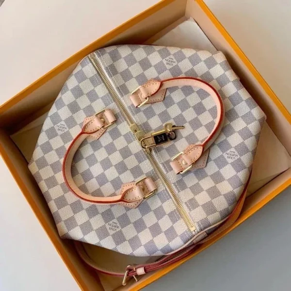 cfd25970-5ec0a18c72c3.webp Louis Vuitton Speedy Bandoulire 30 Damier Azur 30cm N41370, Designer Handbags, Womens Purse, luxury bags