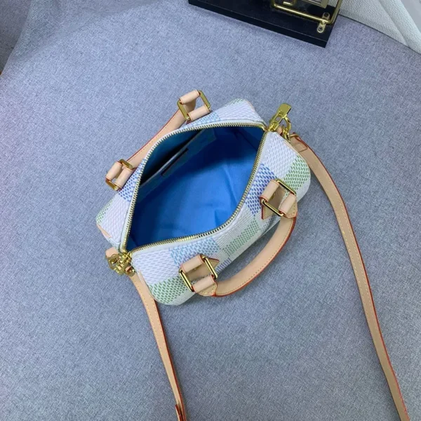 d06716a5-640a-4ad5-8eaa-4060cd83ff55-013c8526f739.webp Louis Vuitton Speedy Bandoulire Damier Canvas Pistachio 20Cm N40515, Designer Handbags, Womens Purse, luxury bags