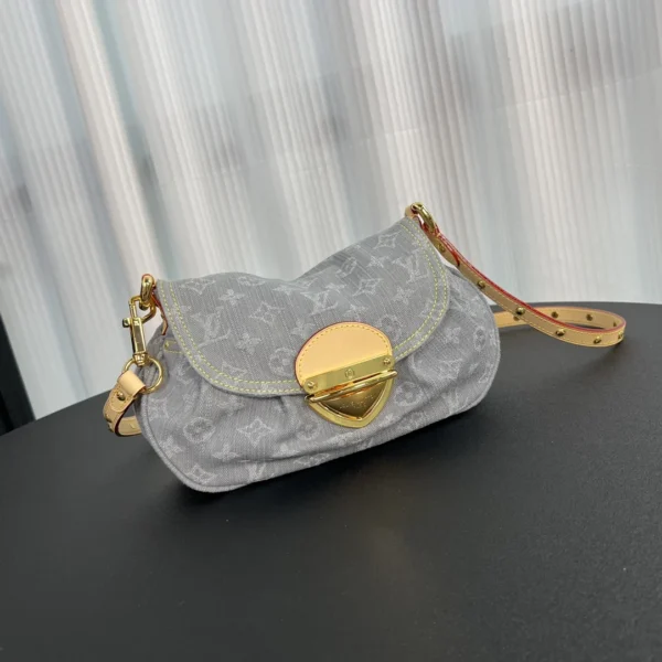 Louis Vuitton Monogram Denim Sunset Shoulder Bag 27cm/ 10.6in, Designer Handbags, Womens Purse, luxury bags