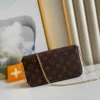 Louis Vuitton Flicie Pochette Lv Monogram Chain Bag Monogram 61276 21cm/8.3in, Designer Handbags, Womens Purse, luxury bags