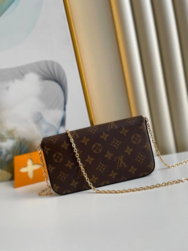 Louis Vuitton Flicie Pochette Lv Monogram Chain Bag Monogram 61276 21cm/8.3in, Designer Handbags, Womens Purse, luxury bags