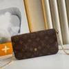 Louis Vuitton Flicie Pochette Lv Monogram Chain Bag Monogram 61276 21cm/8.3in, Designer Handbags, Womens Purse, luxury bags