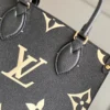 fbac2ba3b570b965a98df129394af6a9-091f65039584.webp Louis Vuitton Sac Main On The Go Pm Noir Beige M45659 25cm, Designer Handbags, Womens Purse, luxury bags