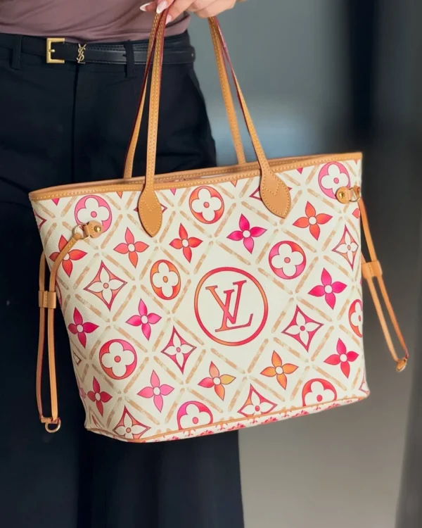 Louis Vuitton LV By The Pool Neverfull MM Tote Bag ‘Coral’ 31cm M25317, Designer Handbags, Womens Purse, luxury bags