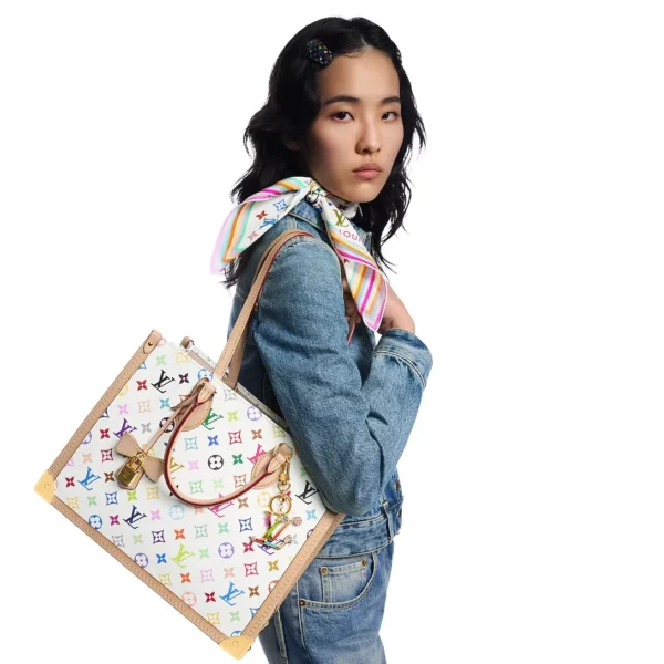 louis-vuitton-lv-x-tm-onthego-mm-M13079_PM1_Worn_20view-0447abe96965.webp Louis Vuitton x Takashi Murakami LV x TM OnTheGo MM Multicolored Bag M13079 35cm/ 13.8in, Designer Handbags, Womens Purse, luxury bags