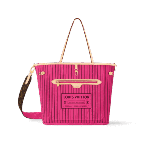 Louis Vuitton LV Neverfull Bandoulire Inside Out Mm Rose 31Cm M12257, Designer Handbags, Womens Purse, luxury bags