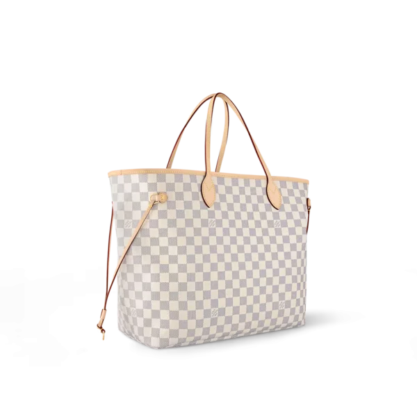 Louis Vuitton Neverfull GM Tote Bag Damier Azur Canvas Rose Ballerine 39cm N40601, Designer Handbags, Womens Purse, luxury bags