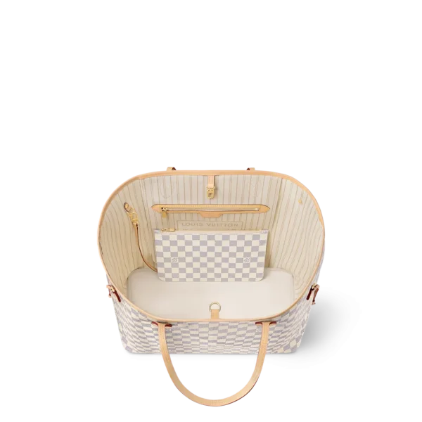 louis-vuitton-neverfull-gm-d685d38d29a4.webp Louis Vuitton Neverfull GM Tote Bag Damier Azur Canvas Beige 39cm N40602, Designer Handbags, Womens Purse, luxury bags