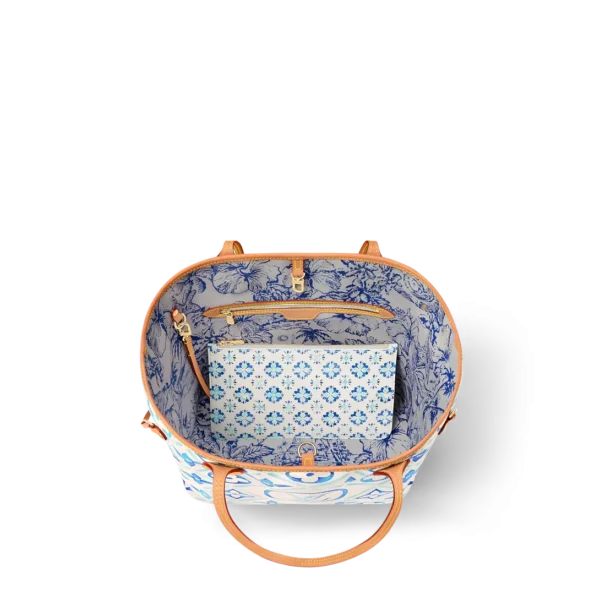 louis-vuitton-neverfull-mm-M11263_PM1_Interior_20view-2a4564ab5cf1.webp Louis Vuitton LV Digital Exclusive Neverfull MM Tote Bag Lagoon Blue 31cm M11263, Designer Handbags, Womens Purse, luxury bags