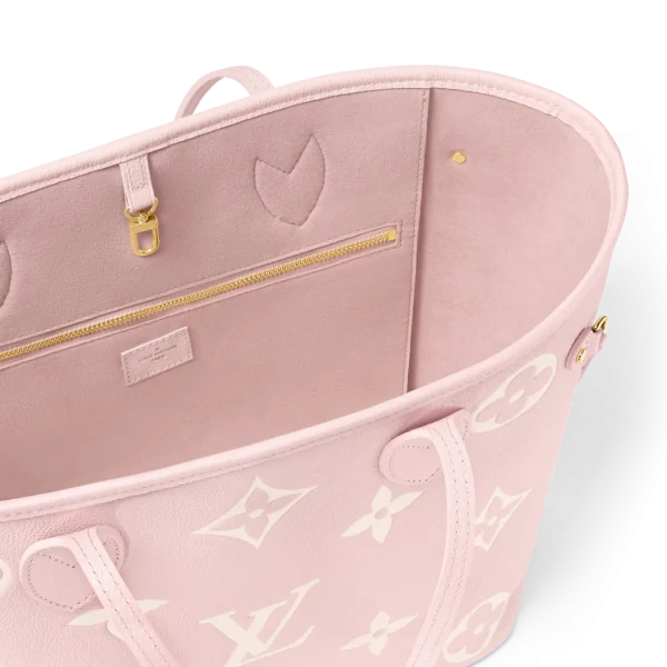 louis-vuitton-neverfull-mm-M14210_PM1_Detail_20view-d7ff68b69bdc.webp Louis Vuitton Neverfull MM Tote Bag Monogram Empreinte Pink/Quartz Pink/Beige 31cm M14210, Designer Handbags, Womens Purse, luxury bags