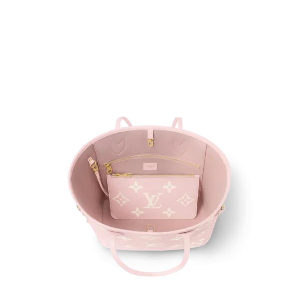 louis-vuitton-neverfull-mm-M14210_PM1_Interior_20view-41bf71fe8c8f.webp Louis Vuitton Neverfull MM Tote Bag Monogram Empreinte Pink/Quartz Pink/Beige 31cm M14210, Designer Handbags, Womens Purse, luxury bags