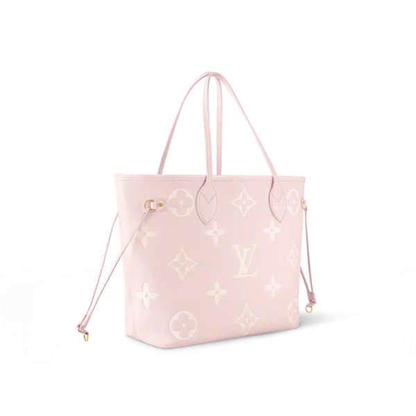 louis-vuitton-neverfull-mm-M14210_PM1_Side_20view-13da2f8fbc94.webp Louis Vuitton Neverfull MM Tote Bag Monogram Empreinte Pink/Quartz Pink/Beige 31cm M14210, Designer Handbags, Womens Purse, luxury bags