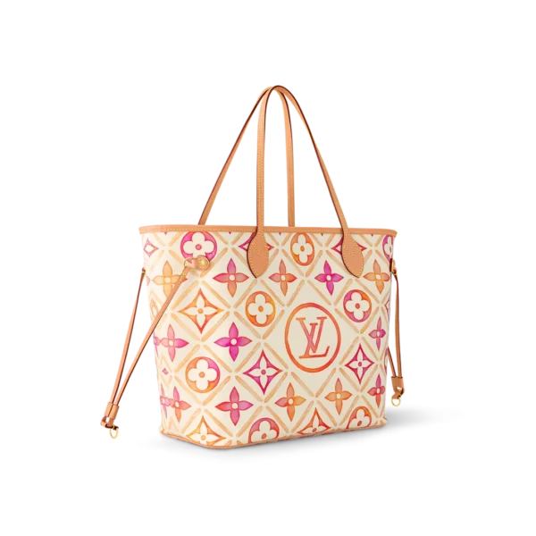 Louis Vuitton LV By The Pool Neverfull MM Tote Bag ‘Coral’ 31cm M25317, Designer Handbags, Womens Purse, luxury bags