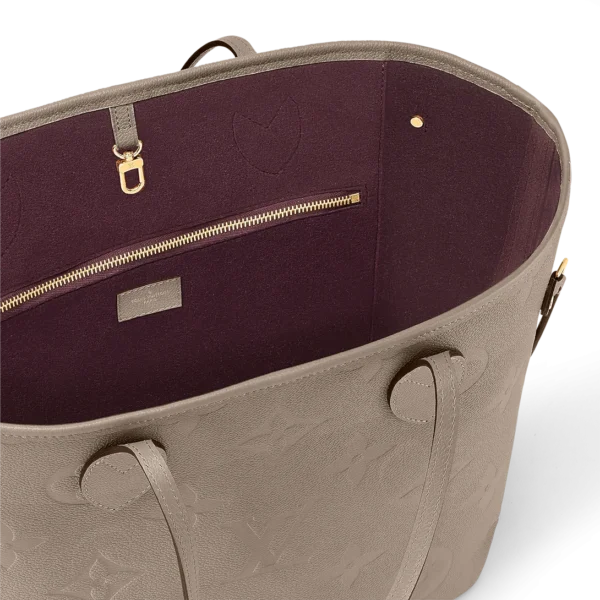 louis-vuitton-neverfull-mm-M45686_PM1_Interior2_20view-d334bb65884c.webp Louis Vuitton Neverfull Mm Tote Bag Tourterelle Gray 31cm M45686, Designer Handbags, Womens Purse, luxury bags