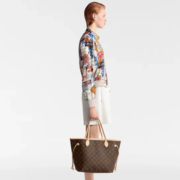 louis-vuitton-neverfull-mm-M46975_PM1_Cropped_20worn_20view-bc842b23e921.webp Louis Vuitton Neverfull MM Monogram Canvas Tote Bag Beige 31cm M46975, Designer Handbags, Womens Purse, luxury bags
