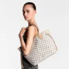Louis Vuitton Neverfull MM Tote Bag Damier Azur Canvas Rose Ballerine 31cm N40603, Designer Handbags, Womens Purse, luxury bags