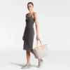 Louis Vuitton Neverfull MM Tote Bag Damier Azur Canvas Rose Ballerine 31cm N40603, Designer Handbags, Womens Purse, luxury bags