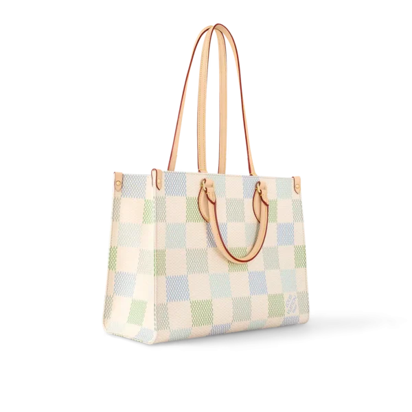 Louis Vuitton Onthego Mm Autres Toiles Damier Pistachio N40518 35Cm, Designer Handbags, Womens Purse, luxury bags