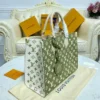 Louis Vuitton Onthego MM Tote Monogram Empreinte ‘Kaki Beige’ 35cm, Designer Handbags, Womens Purse, luxury bags
