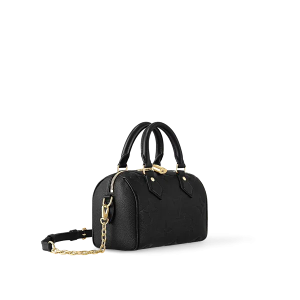 louis-vuitton-speedy-bandouliere-20-bag-M58953_PM1_Side_20view-2335c35b36d4.webp Louis VuittonSpeedy Bandouliere Bag Monogram Empreinte Giant 20 Black 20cm M58953, Designer Handbags, Womens Purse, luxury bags