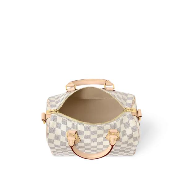 louis-vuitton-speedy-bandouliere-25-N40608_PM1_Interior_20view-6f98dd5166b5.webp Louis Vuitton Speedy Bandoulire 25 Damier Azur Canvas 25cm N40608, Designer Handbags, Womens Purse, luxury bags
