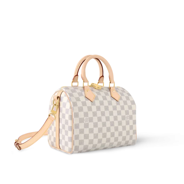 louis-vuitton-speedy-bandouliere-25-d4e7e753a7e5.webp Louis Vuitton Speedy Bandoulire 25 Damier Azur Canvas 25cm N40608, Designer Handbags, Womens Purse, luxury bags