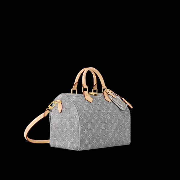 louis-vuitton-speedy-soft-30-M1-2-a1cfc96609ad.webp Louis Vuitton LV Speedy Soft 30 Monogram Denim Bag in Grey 30cm/ 11.8 in, Designer Handbags, Womens Purse, luxury bags