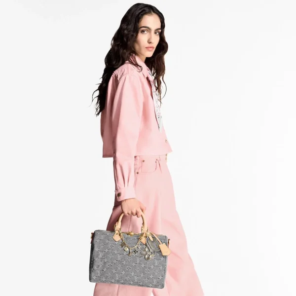 louis-vuitton-speedy-soft-30-M1-ece7ea56b516.webp Louis Vuitton LV Speedy Soft 30 Monogram Denim Bag in Grey 30cm/ 11.8 in, Designer Handbags, Womens Purse, luxury bags