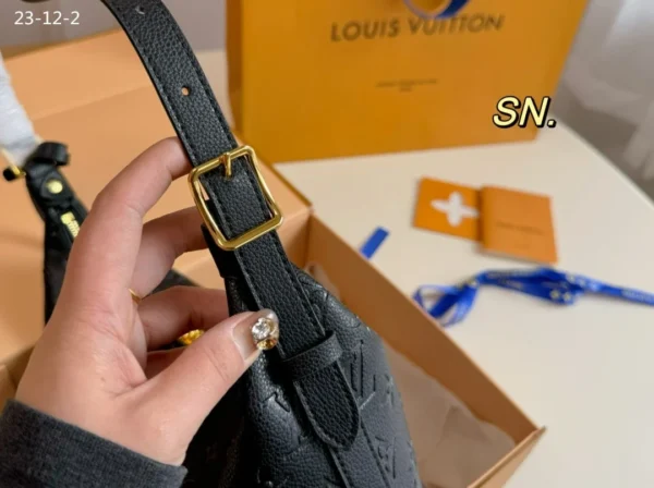 lvb78-1-20289d6f7af9.webp Louis Vuitton Sac Sport Bag Monogram Empreinte Black 26Cm M46610, Designer Handbags, Womens Purse, luxury bags